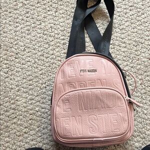 Steve Madden Blush Pink Embossed Backpack